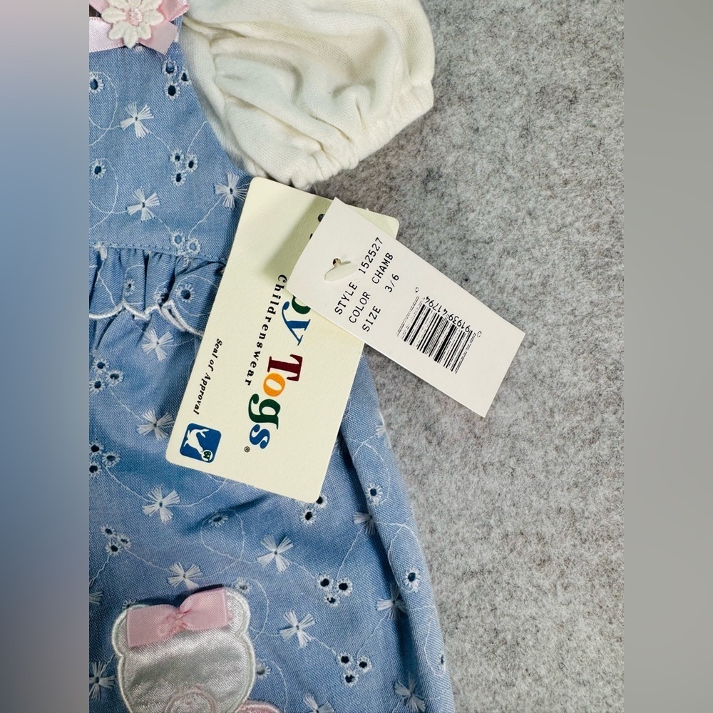 NWT Baby Togs Vintage Overall Set aside 3-6M - Picture 7 of 11
